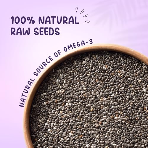 Image of Plucked Fresh Chia Seeds 250g X 4 | Raw Seeds for Eating | High Fiber, Protein & Omega-3 Rich Superfood | Healthy Vegan Seeds for Weight Management, Heart Health & Daily Nutrition (1000g)