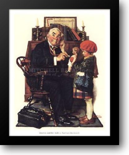 Doctor and the Doll 16x19 Framed Art Print by Rockwell, Norman