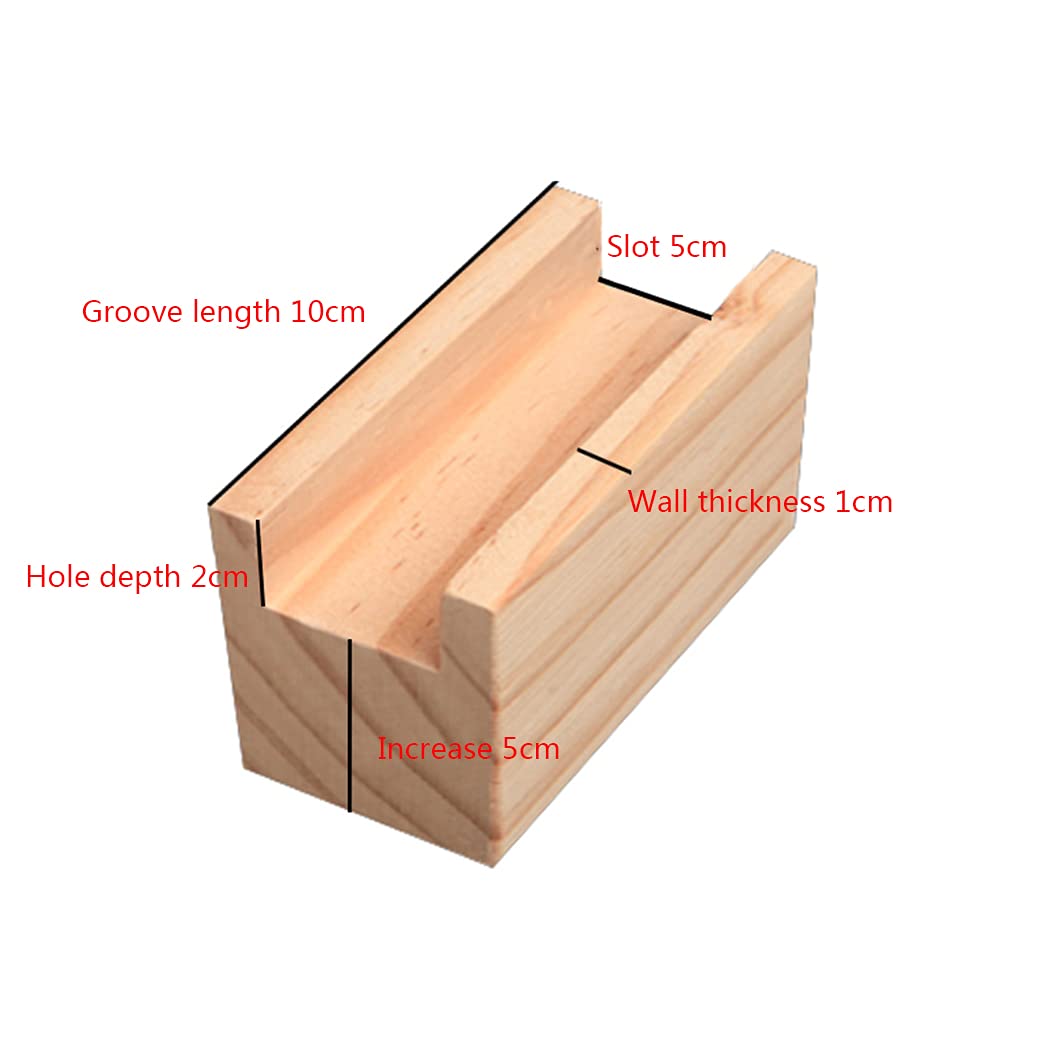 Juego de 4 elevadores de patas de madera maciza para muebles de 5 cm, para sofá, silla y mesa, perfecto para elevar la altura de los muebles, fácil de instalar.