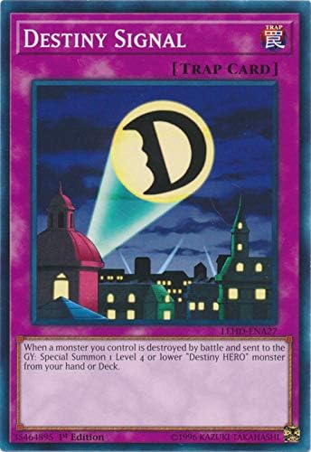 Yu-Gi-Oh! - Señal de Destino - LEHD-ENA27 - Común - 1ª Edición - Mazos de héroe legendarios - Baraja de héroe Destiny