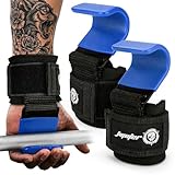 JUPITERウェイトリフティンググリップ(ペア)、手首サポート、ヘビーリフティング、デッドリフト、懸垂、パワーリフティング、ジムワークアウトに。