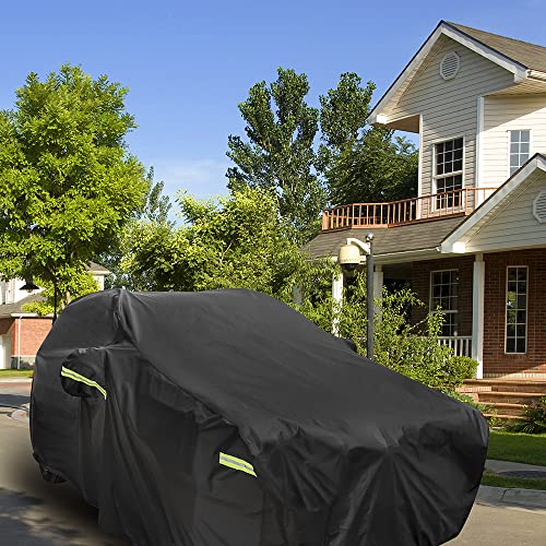 Image of SUV Car Cover for Honda CRV, Waterproof with Door Zipper | Custom Fit，All Weather Protection，Rain & Snow Proof，Windproof，Reflective Strips，Indoor&Outdoor Full Exterior