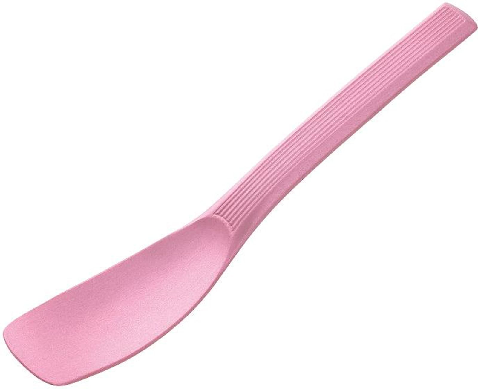 Todai 01400296 Aluminum Ice Spoon, Stripeline, Pink, Made in Japan