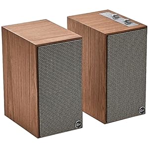 Klipsch, The Fives, versterkte monitoren, walnut