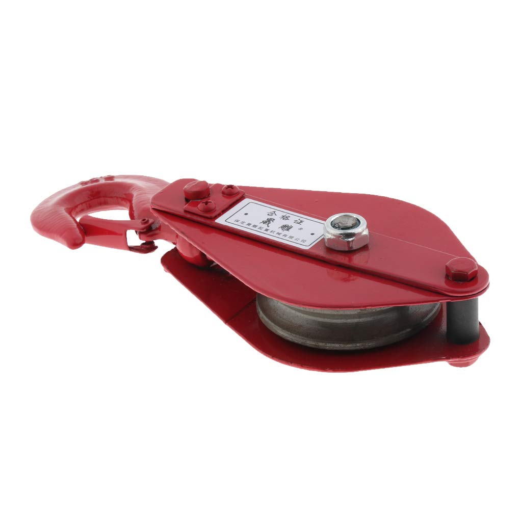 1102 Lbs Poly Rope Hoist Pulley Wheel Block And Tackle Puller Lift