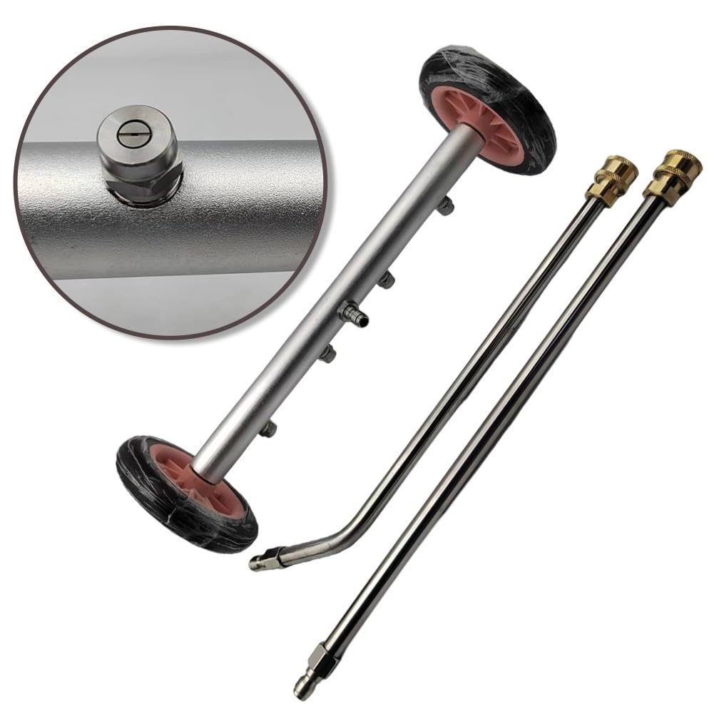 Limpiador de suelo de alta presión de 16 pulgadas con barra de extensión para una limpieza eficaz