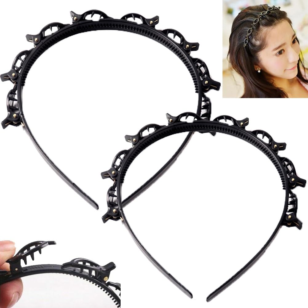 Amazon.com : Weave Bangs Clip Headband with Hair Clips and Pins