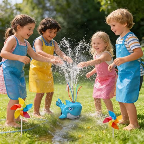 Aspersor de agua giratorio infantil para patio trasero y césped 2