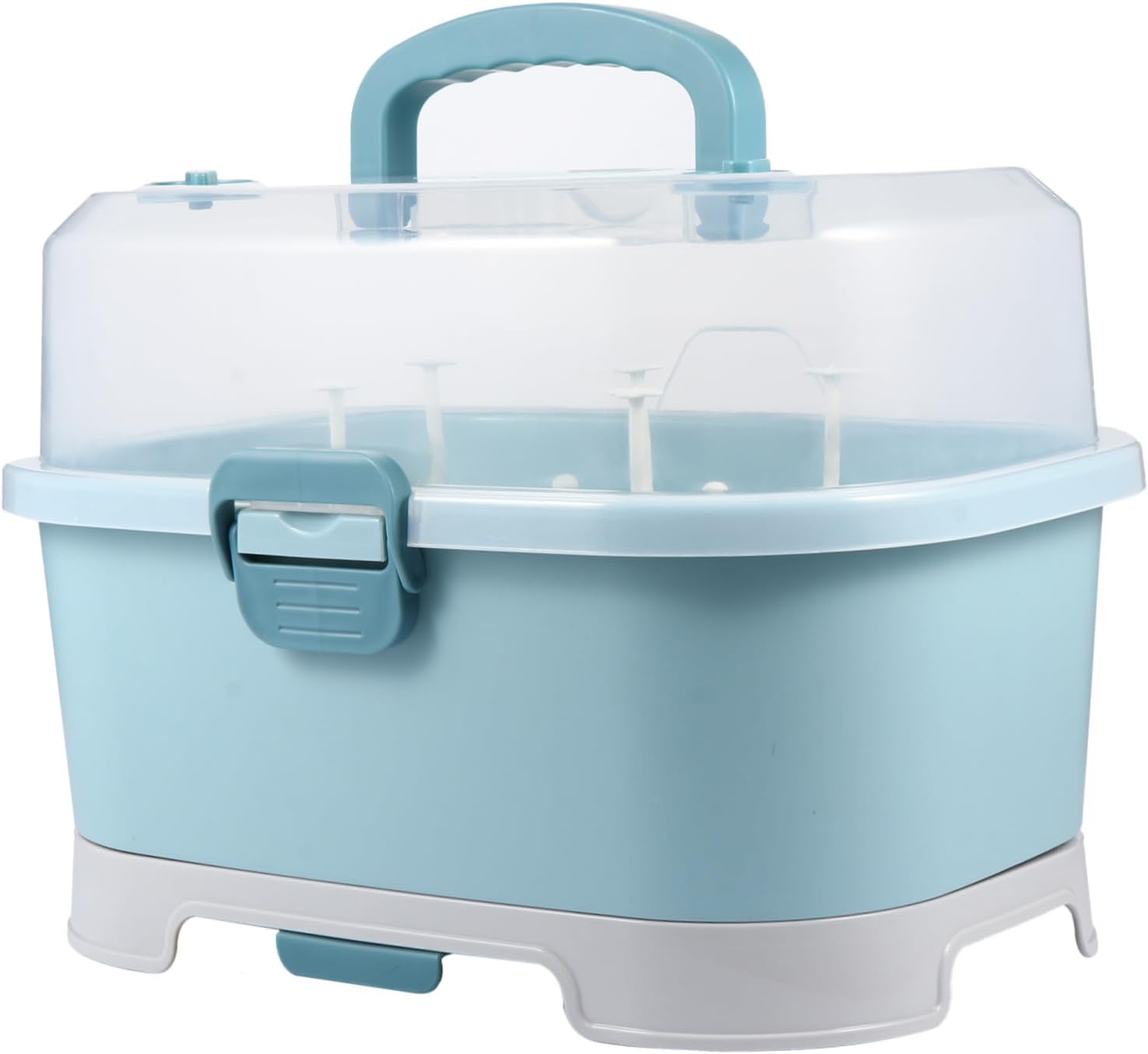 YARNOW Large Baby Organizer Case Lid Portable Milk Storage Box for Supplies Drying Rack Container for Baby Care