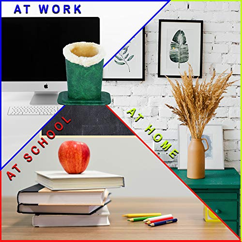 Plush Lined Eyeglass Holder Stand | Glasses Holder Case For Desk And Night Stand | Safely Protects And Stores Eyewear, iPhones And Supplies | Victoria Green - Thumbnail 6