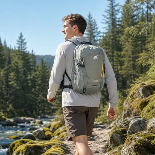 Miniatura 2 de Skysper 20l Mochila Pequeña De Senderismo, Trekking Para Hombres Mujeres Mochilas De Marcha Ultraligera Macuto De Viaje Casual Para Montaña Acampada Camping Actividad Al Aire Libre