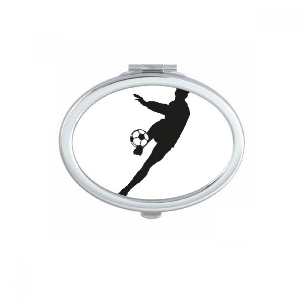 Miroir de poche football compact pour retoucher son maquillage partout