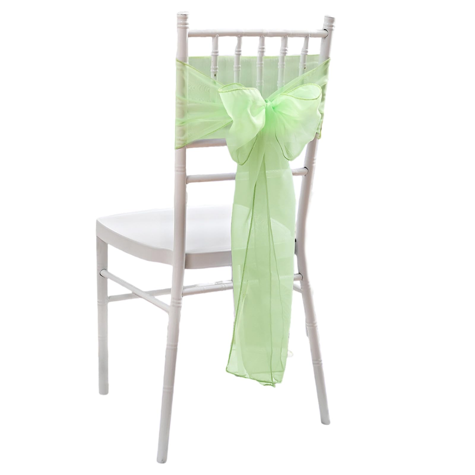 Woedpez Chair Sash Bows for Elegant Wedding Decors Simple Installation for Refines Event Atmospheres Chair Covers Elegant Wedding Decors