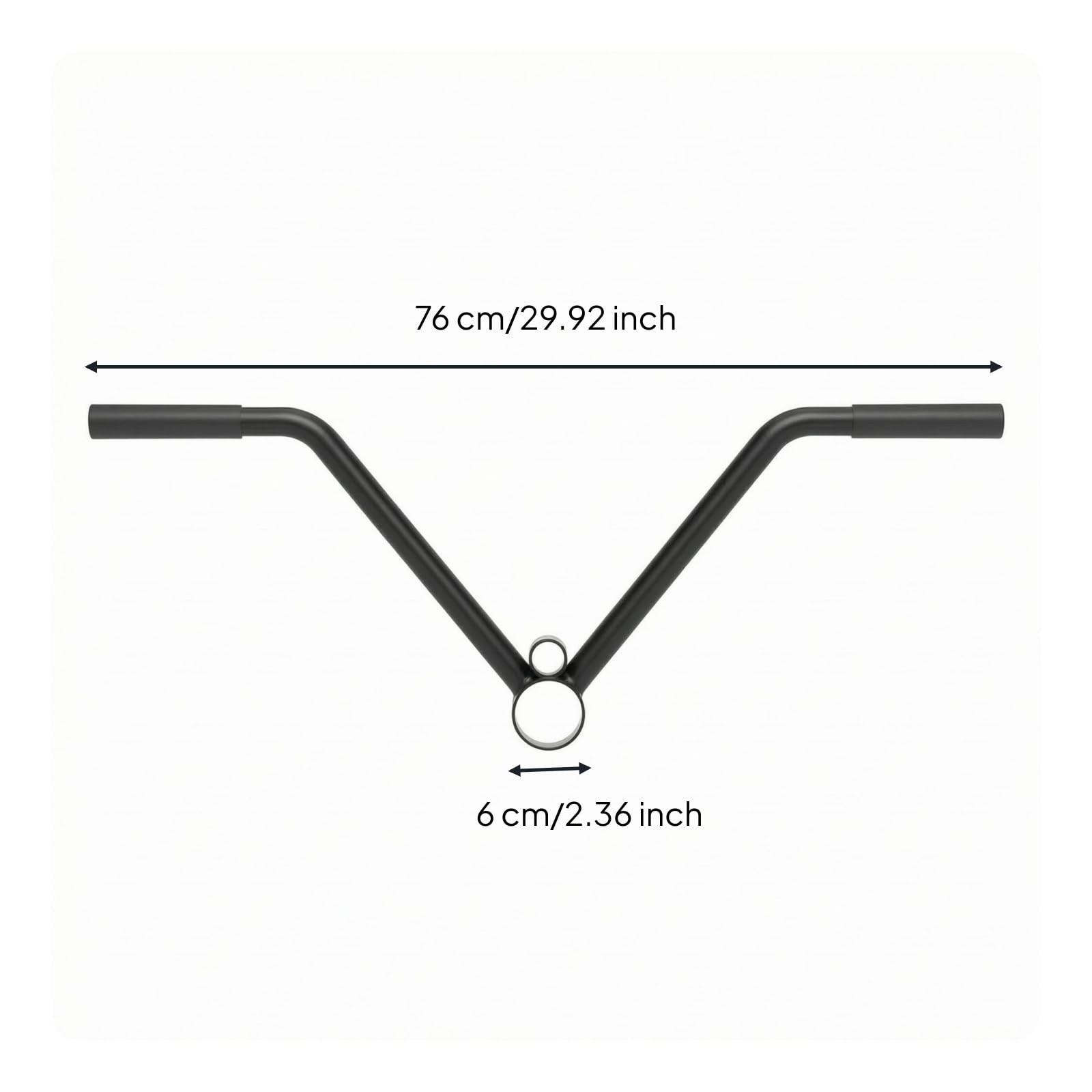 kowaku Agarre Doble en V Ergonómico Barra Triangular Antideslizante Doble