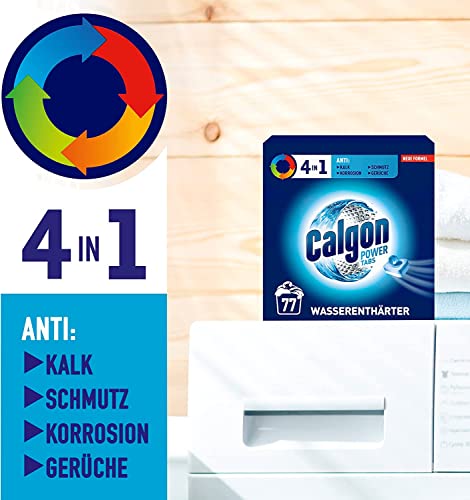 Calgon 4-in-1 Power Tabs – Wasserenthärter gegen Kalkablagerungen, Schmutz und Korrosion in der Waschmaschine… – Ansicht 3