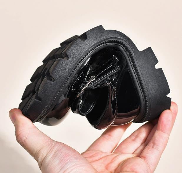 Girl Toddler Little Girl Mary Jane Dress Shoes， Ballet Flats for Girl Party ，Platform Sole School Shoes2