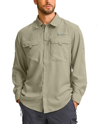 G Gradual Men'S Sun Protection Fishing Shirt With Zipper Pockets Long Sleeve Upf 50+ Uv Cooling Shirts For Men Hiking Travel cover