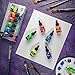 Mont Marte Acrylic Ink Premium 6pc x 20ml (0.7 US fl.oz), Acrylic Inks for Artists, Fluoro Colors, Ideal for Air Brush, Pouring Art, Scrapbooking, Ink Drawing, Mixed Media