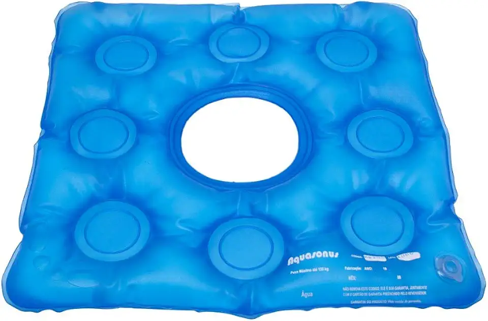 Almofada Gel Quadrada Anti Escaras Hemorroida