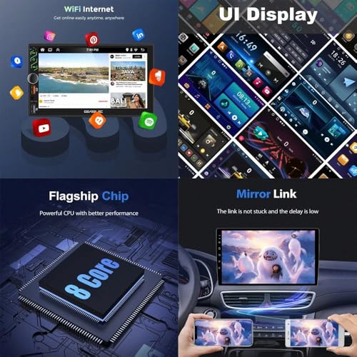 Radio Carplay 2 DIN para Toyota Auris E150 pantalla Bluetooth 6