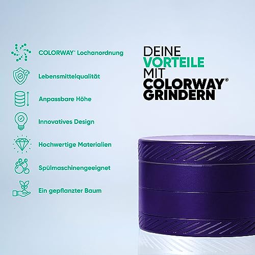 COLORWAY Keramik Grinder 63mm | 4-Teilig mit SafeSeal Beschichtung & Reinigungs-Set 5 COLORWAY Keramik Grinder 63mm | 4-Teilig mit SafeSeal Beschichtung & Reinigungs-Set – Bild 6
