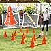 PawHut Agility Set Hunde, 6-teiliges Agility Ausrüstung mit 12 Kegel 6 höhenverstellbar Hürden Tragetasche Trainingszubehör, Trainingsset für Hundetraining