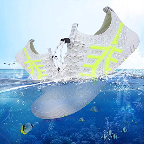 Image of MAYZERO Water Shoes Men Women Swim Surf Shoes Beach Pool Shoes Wide Toe Hiking Aqua Shoes Winter House Slippers