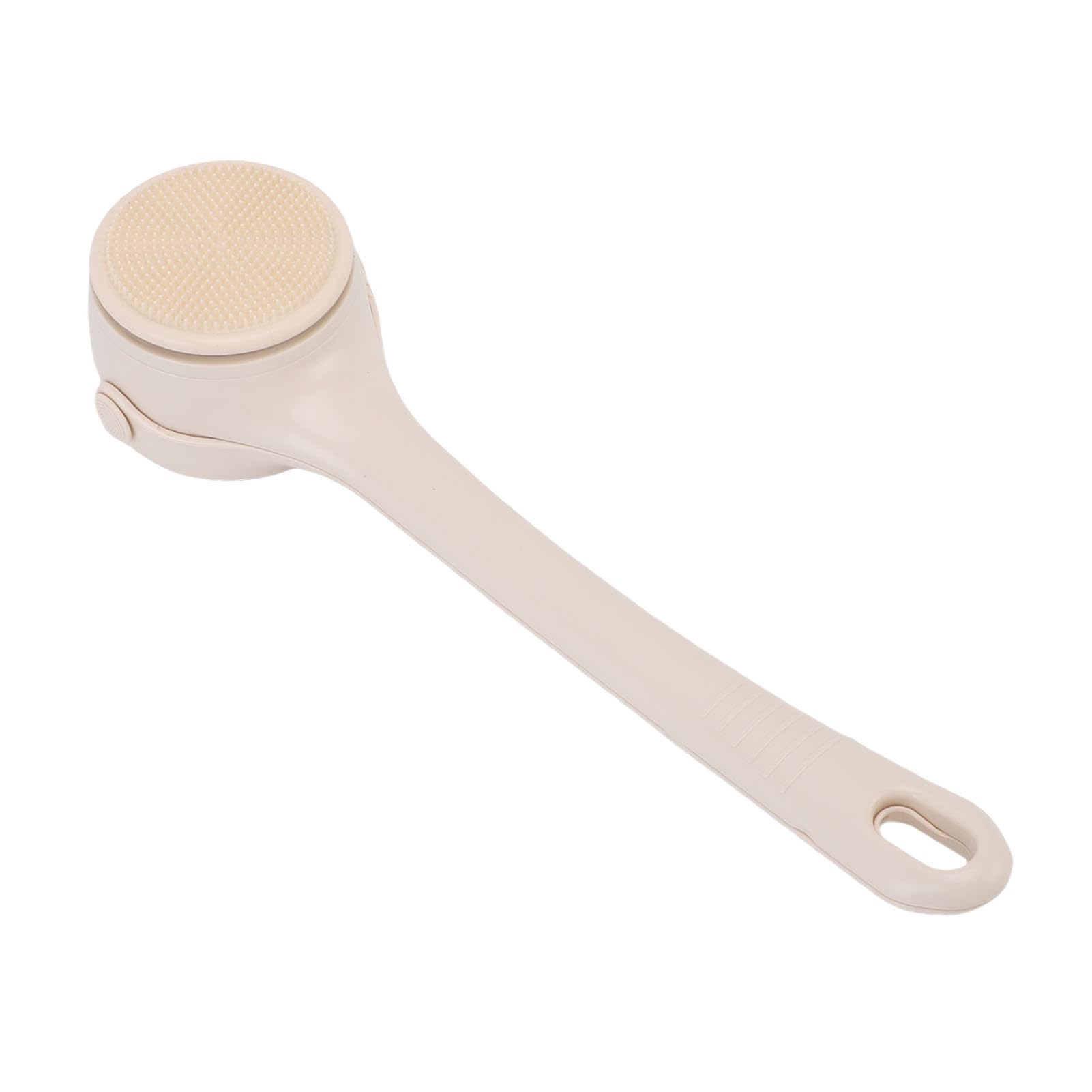 Akozon Spazzola Elettrica per il Corpo con Doppia Impugnatura IPX7 (Beige)