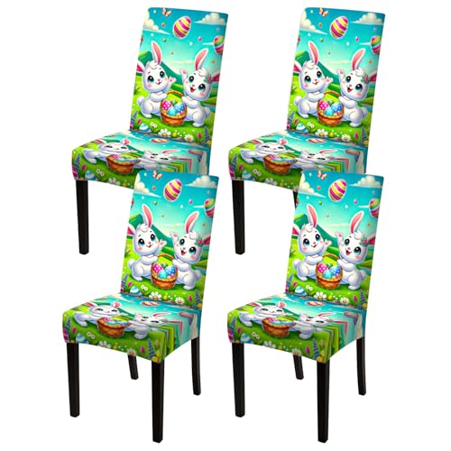 Image of Nuxovilar Bunny Floral Print Milk Silk 23.6x66.9in 4PCS Covers