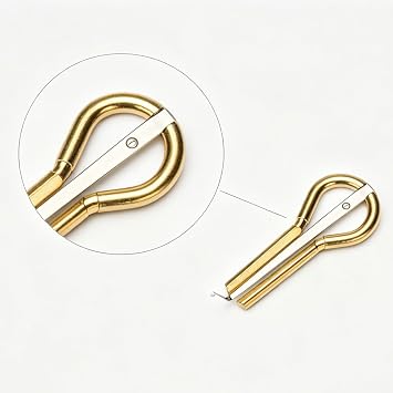 Jaw Harp with Wooden Leaf Holder Brass Mouth Harp for Beginners, Portable Jews Harp Instrument, Traditional Folk Music Instrument by Suttaya