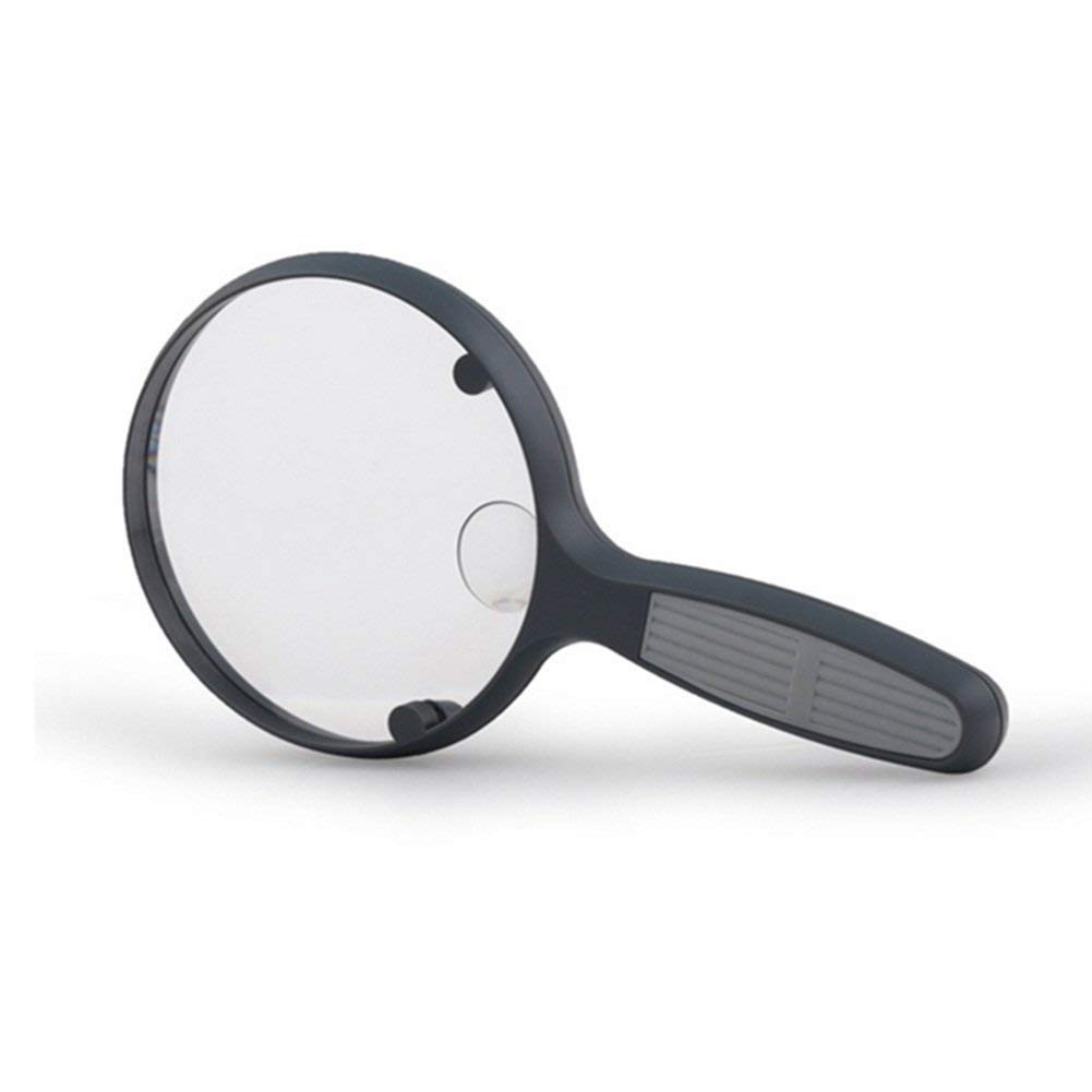 Okulary powiększające, ręczne szkło powiększające, stary człowiek czytający, duża lupa z soczewką 2,5 x 4 x hd do identyfikacji rzemiosła