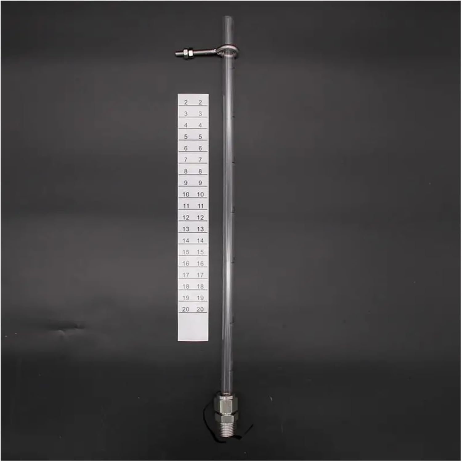 Brewing Equipment PC Tube Homebrew Kettle Sight Gauge Kit-1/2 MPT Brewer Design 1/2" Polycarbonate Tubing Brewing Equipment(20inch 51cm Tube)