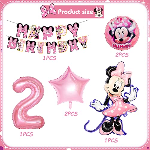 Minnie Theme Party Supplies,Mouse Party Balloons, Birthday Party Decorations Balloons For Kids And Girls (2) #TOP6