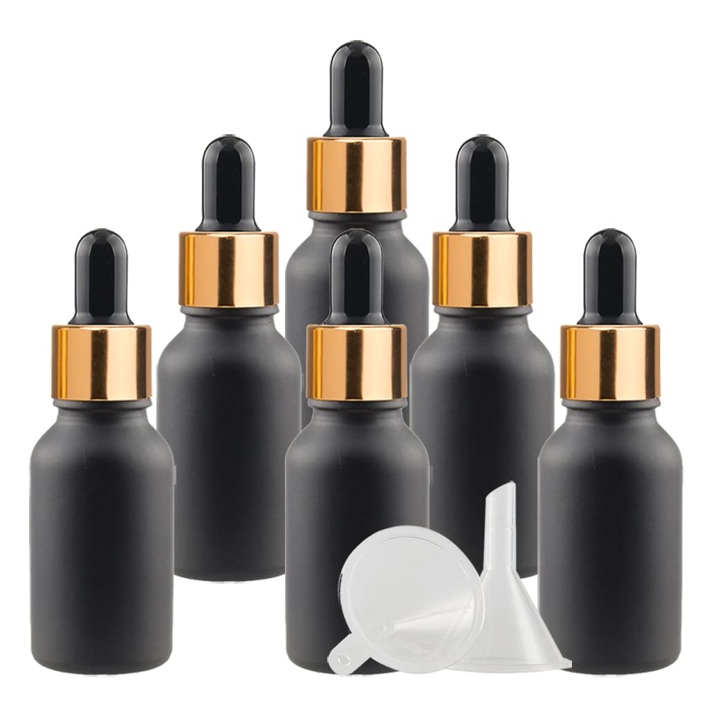 Bottiglie Contagocce Vetro 20ml Marrone - Set 6 Pezzi Con Pipetta | Oli Essenziali Aromaterapia - Foto 3