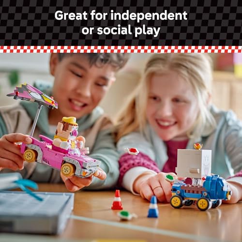 LEGO Super Mario: Mario Kart – Wario & King Boo Building Toy for Kids - Buildable Car Toys W/Drifting Action for Boys & Girls, Ages 8+ - Pretend Play Gift Idea for Birthdays & Any Gaming Fans - 72038 - image 6
