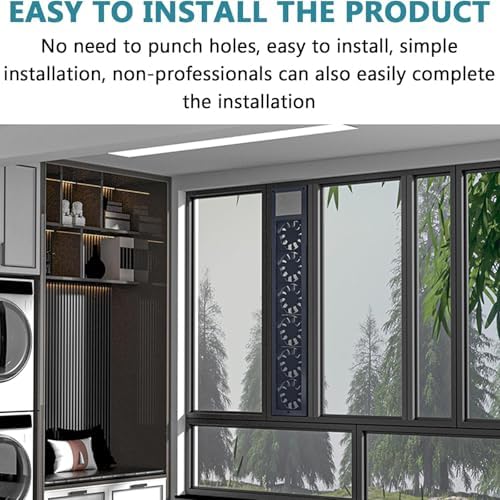 High-Speed Window Exhaust Fan, 2800 RPM, Stepless Speed Control, 85m³/h Airflow, Punch-Free Installation, Ideal for Doors & Windows, Energy Efficient Ventilation