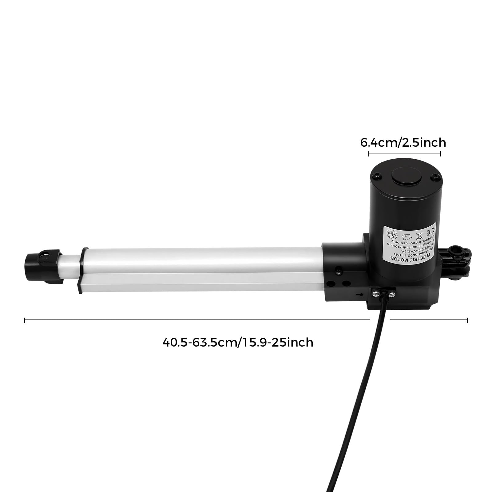Kit Motor de Sillón Eléctrico Recliner 6000N 230 mm 24V 600 kg
