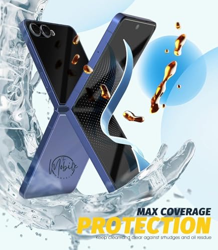 Image of EZ-GLAZ 4-in-1 Screen Protector for Samsung Galaxy Z Flip 7 | Full Body Protection (Inner Display + Back Panel + Cover Screen + Hinge) | HD Clear Flexible Film | Bubble-Free Installation | Scratch Resistant