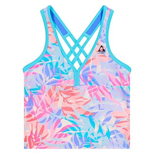 Image of Gerry Girls 3-Piece Tankini & Shorts Swimsuit Set