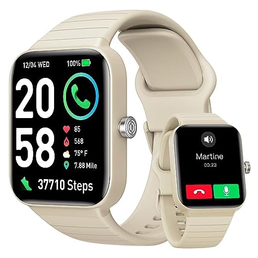 Reloj Inteligente Hombre Mujer con Llamadas y Voz de Alexa, 1.8" Smartwatch IP68 Reloj Deportivo con 100+ Modos Deportivos, Pulsera Actividad Pulsómetro/Monitor de Sueño/Podómetro para Android iOS