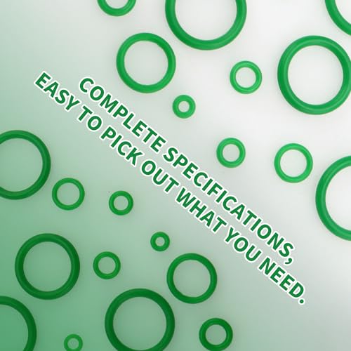 YIXISI 420 PCS 24 Sizes Green O-Rings Assortment Kit, Silicone Metric O-Rings, for Tap Plumbing Washer Seal & Auto Quick Repair - Image 3