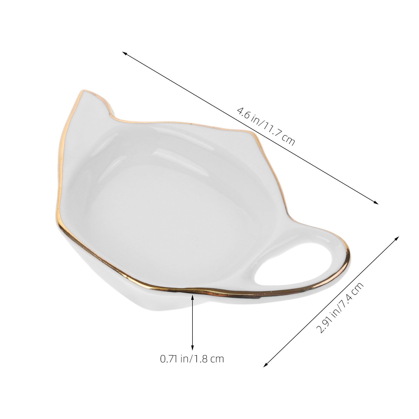 SHINEOFI Posavasos Antideslizantes para Bolsitas de Té de Cerámica Juego de 8 Diseño Adorable en Forma de Tetera y Compactos para Mesa de Cocina y Fiestas Vespertinas