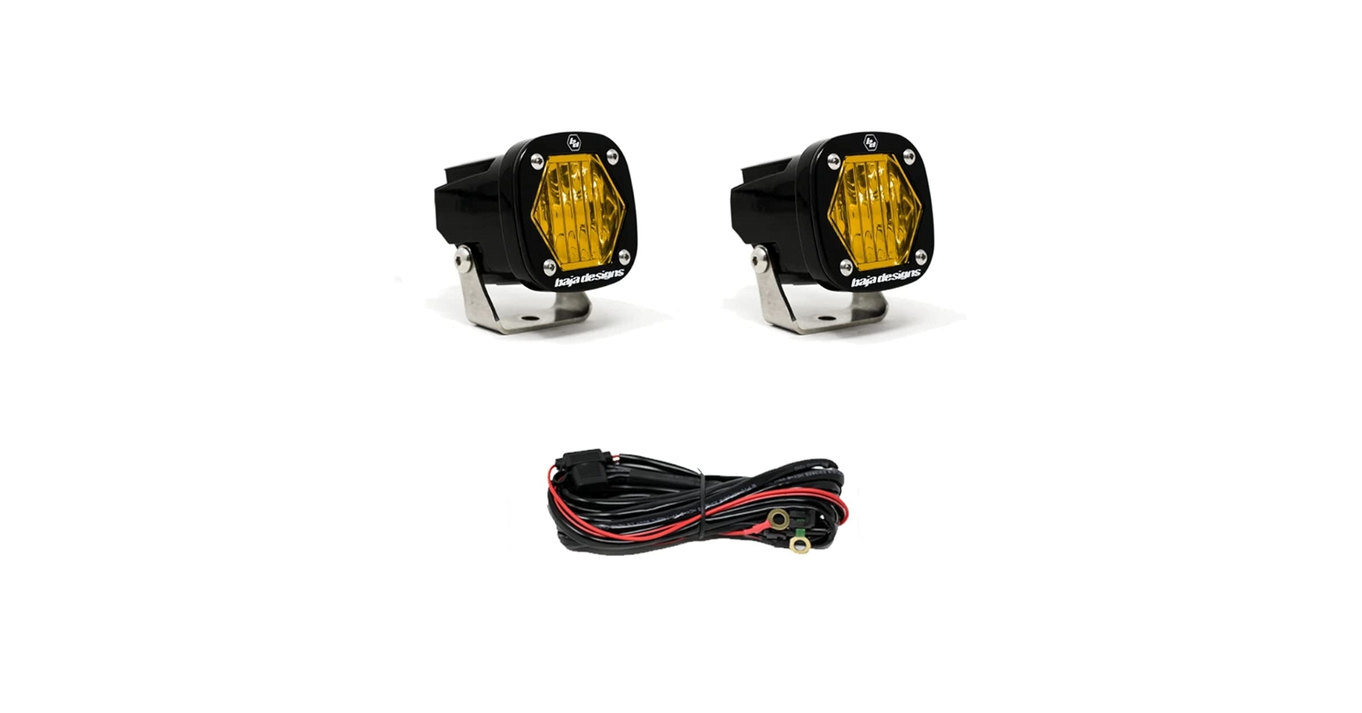 Baja Designs S1ライト アンバーワイドコーナリング 38-7815 Baja Designs 38-7815 | S1 Wide Cornering | Amber LED| McKenzie's