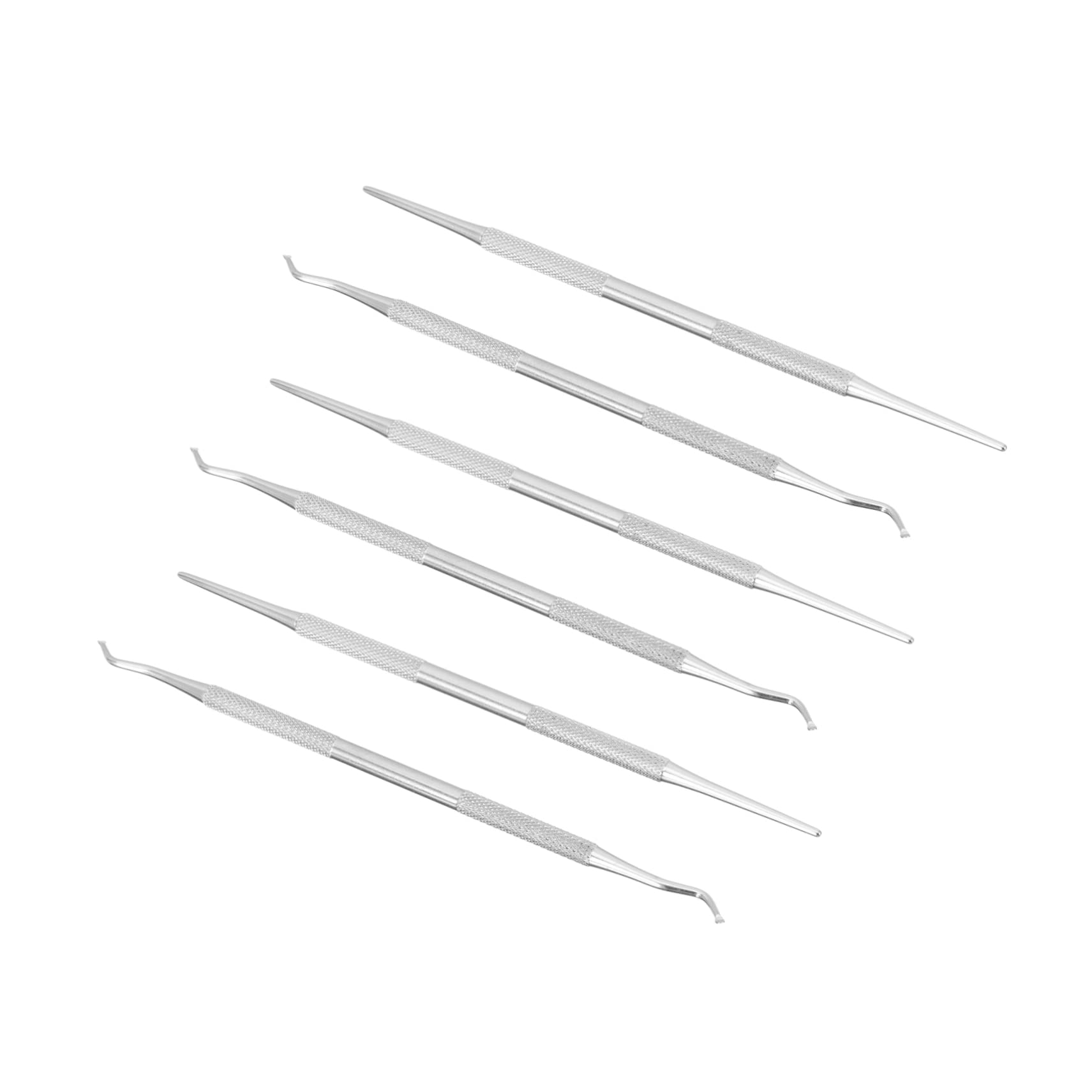 Gogogmee Stainless Steel Nail Cleaner Toenail Cuticle Removers Cutters Set of 6