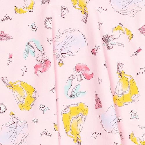 Disney Princess Big Girls' Skater Dress and Scrunchie Set Pink 10-12 - image 5