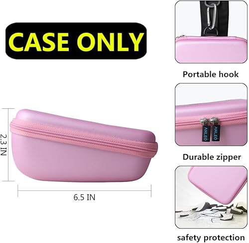 Vista 11 de Anleo Estuche rígido de viaje para auriculares infantiles (negro, solo estuche)