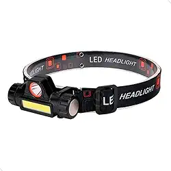 Lanterna De Cabeça Led Potente Recarregável e À Prova D'Água Para Uso em Mecânica Ciclismo Caminhada Trilha Acampamento Pesca Noturna Vigilância Portátil 4 Modos Mundo Compras