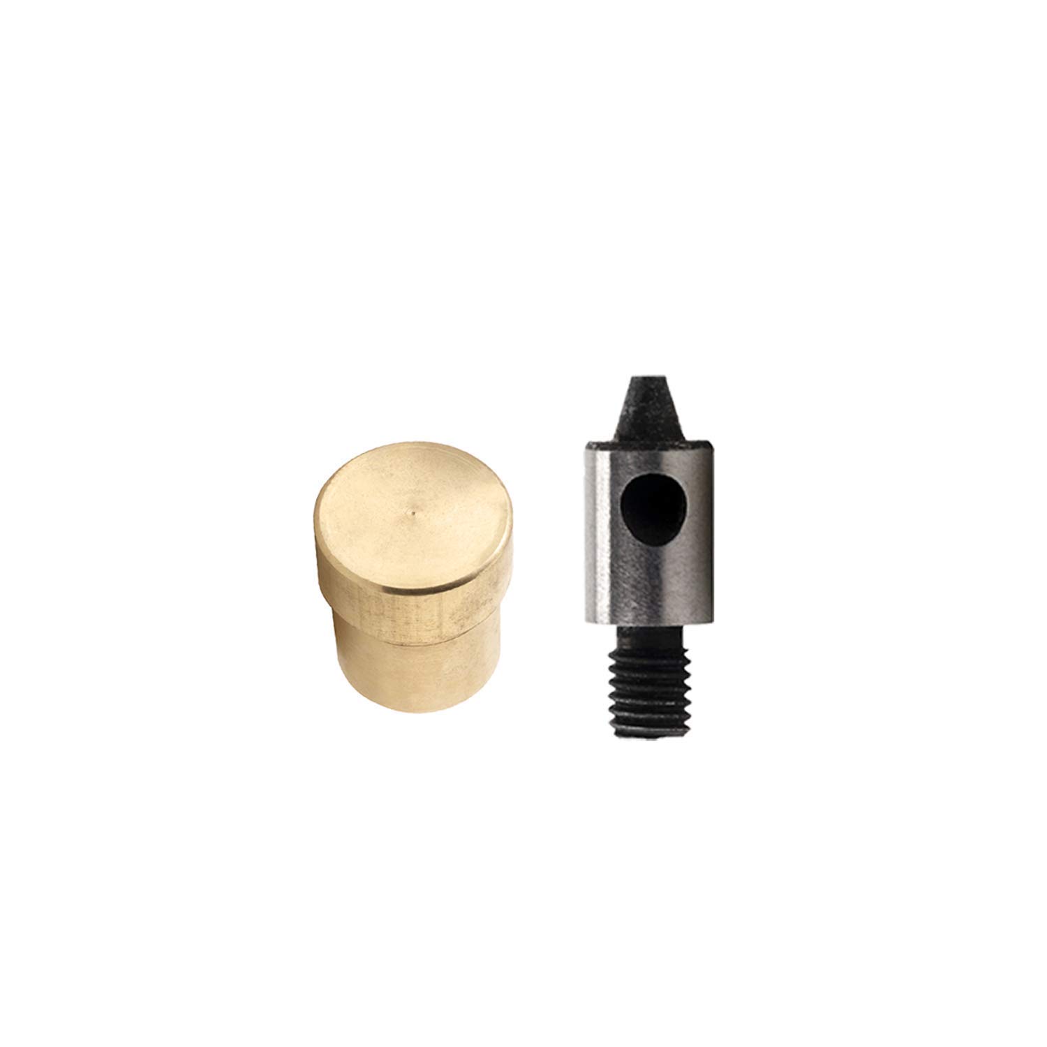 WedDecor Hole Cutting Punch Die Tool for Multiple Layers, Gold Base Setter, Use with Universal Hand Press Machine for Fabrics & DIY Leather Craft - 8mm