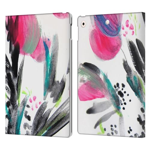 Housse iPad 10.2 fleurs Mai Autumn pour travailler au café en terrasse