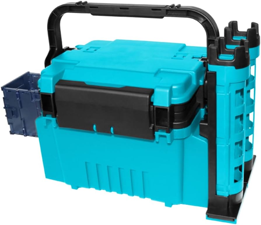 Karlak フィッシングボックス フィッシングボックス トラベルフィッシングケースボックス ボトルホルダーとロッドスタンドチューブ